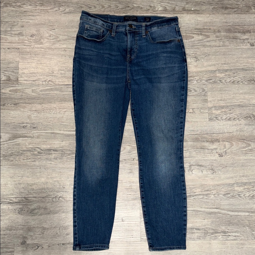 Lucky Brand Mid Rise Ava Dark Blue Skinny Jeans